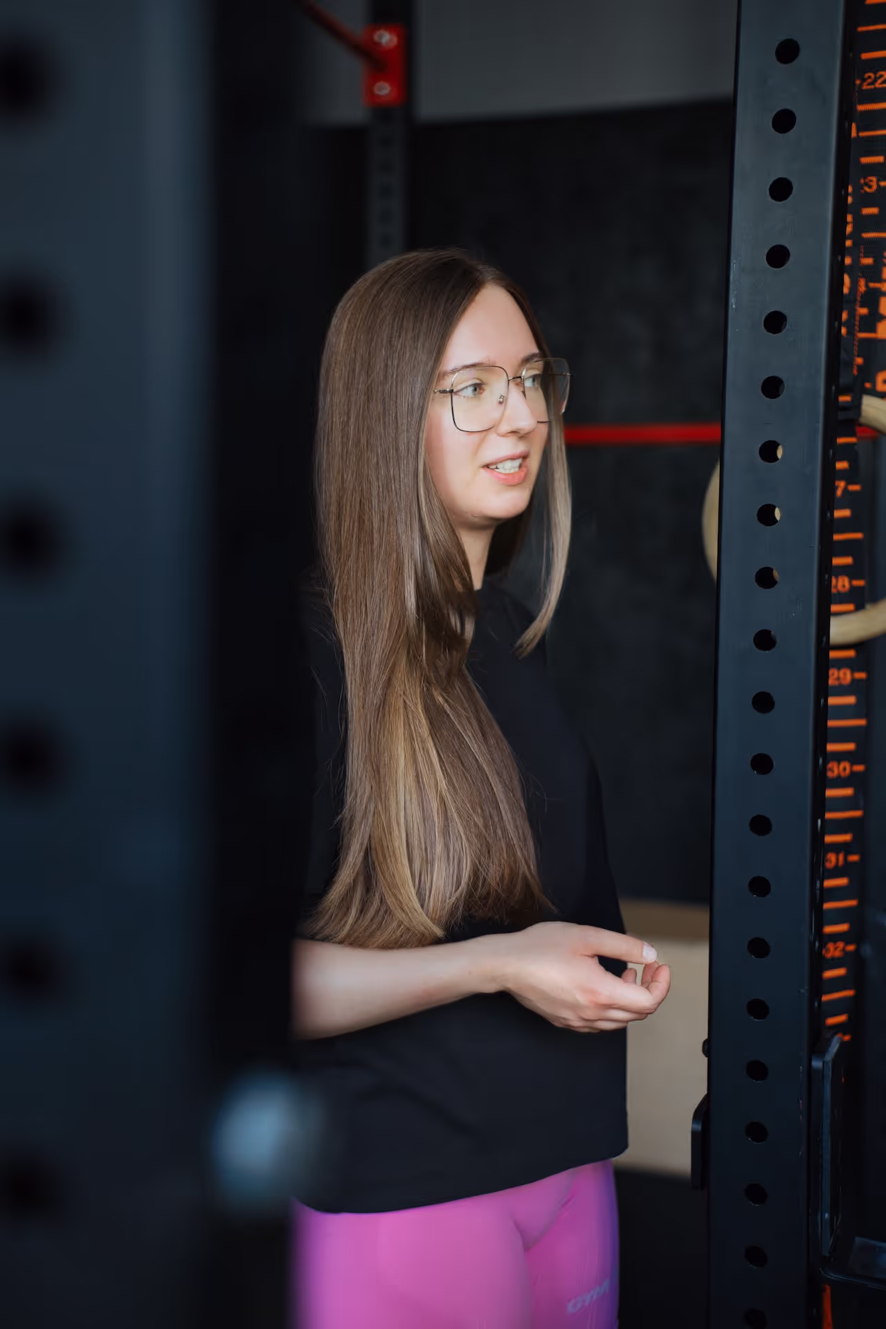 Gabi rozmawia na silowni